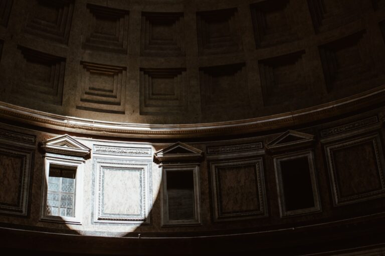 In the Pantheon. When you put your foot inside of the Pantheon you’ll know immediately you’re surrounded by important...
