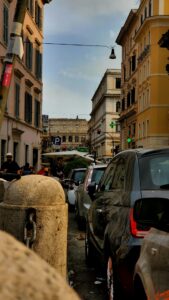 a street with cars parked on it