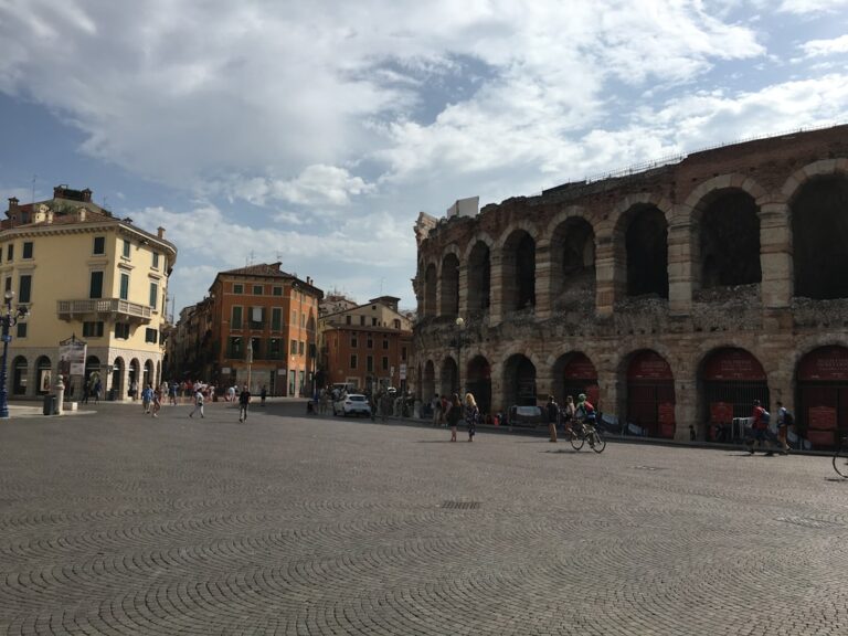 The Verona Arena is a Roman amphitheatre in Piazza Bra in Verona, Italy built in 30 AD.