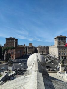This view shows the symetrical perfection the old romans were using in building their cities.