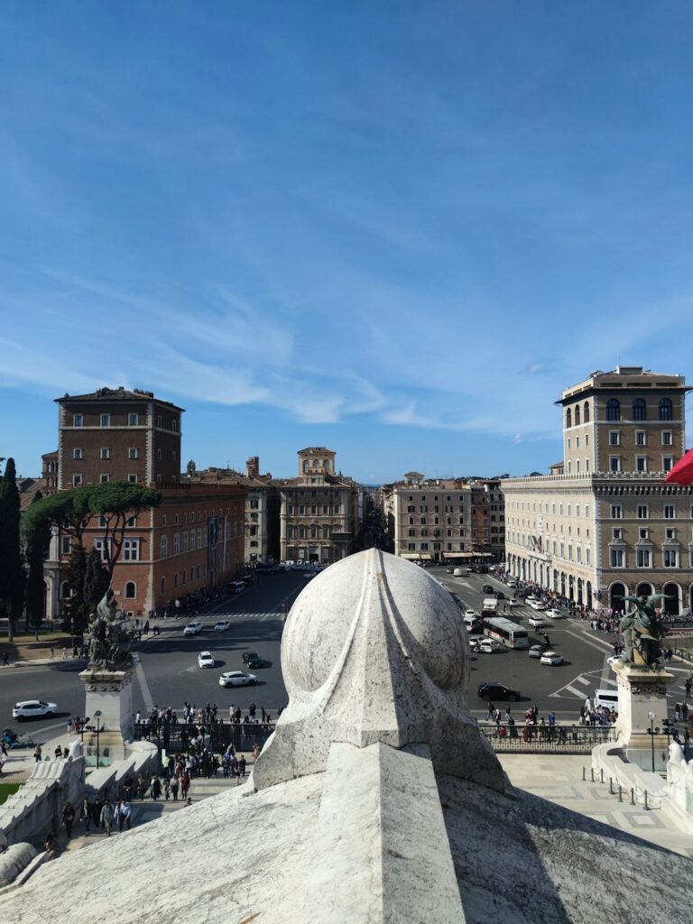 This view shows the symetrical perfection the old romans were using in building their cities.