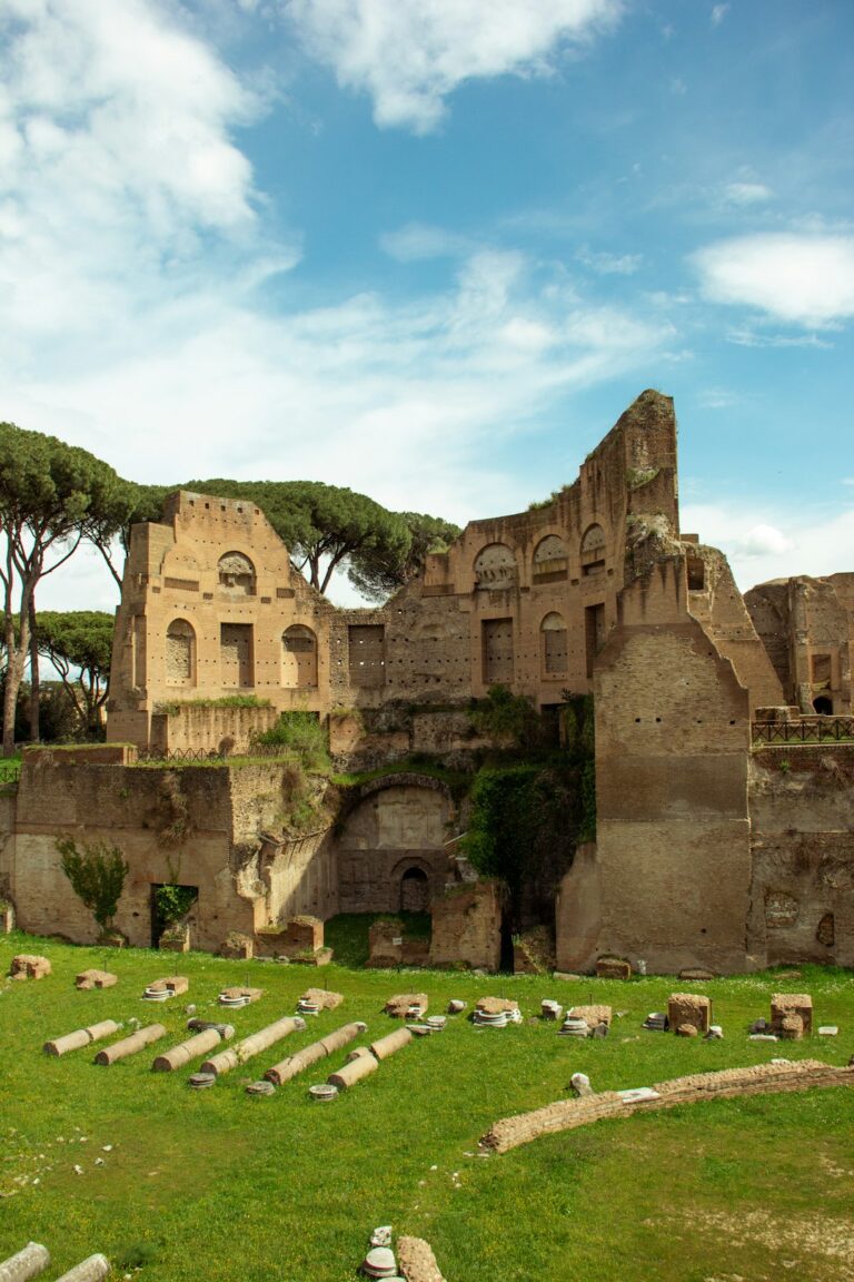 the ruins of the ancient city of pompei