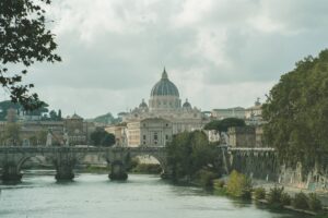 Saint Peter’s basilica from a distance