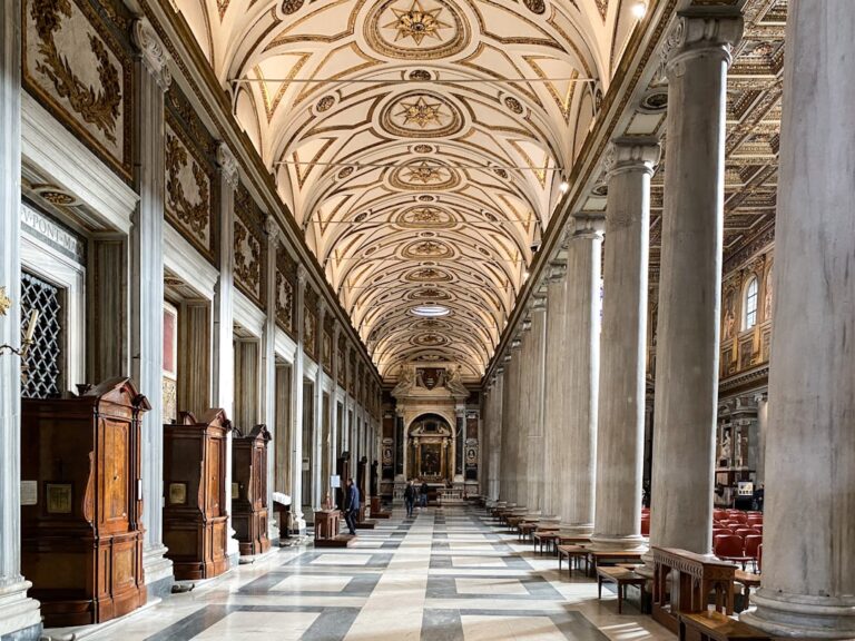 Inside the Basilica of Santa Maria Maggiore
