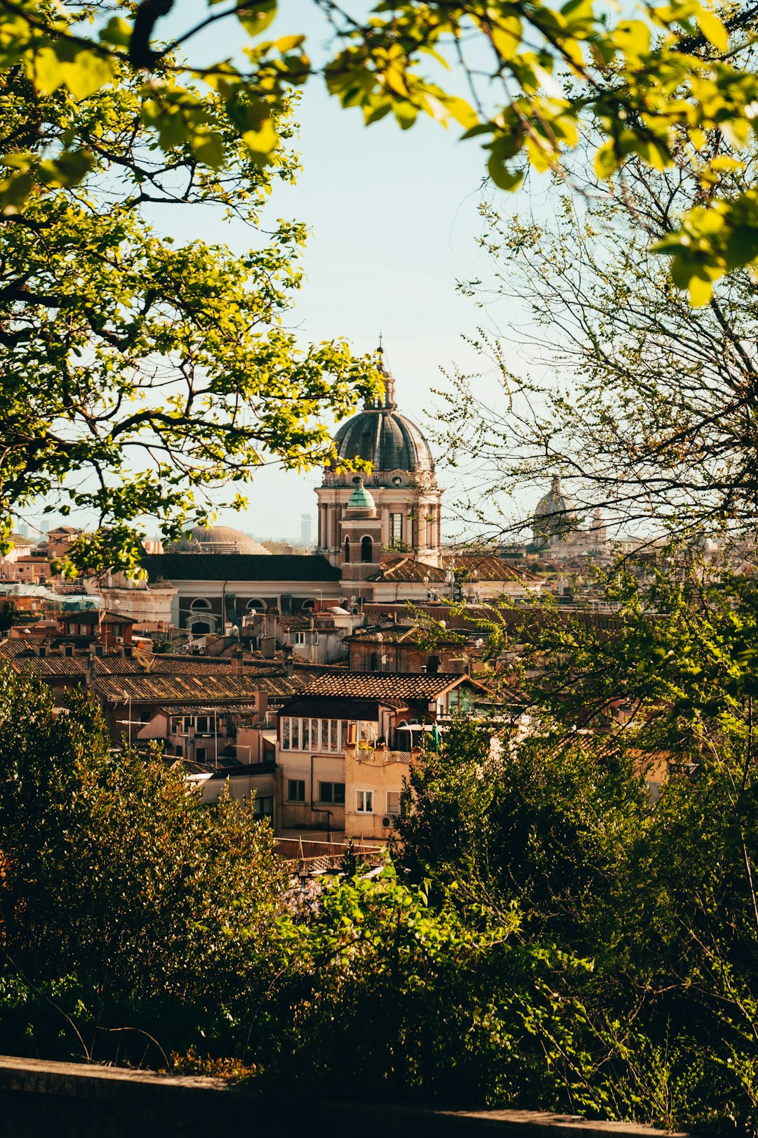 a view of a city from a distance