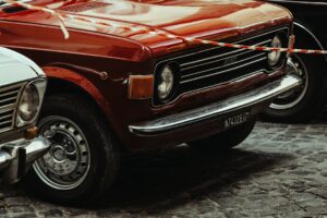 Vintage Fiat on a Roman Film Set