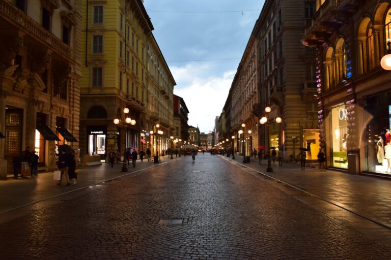 City center. Evening photo