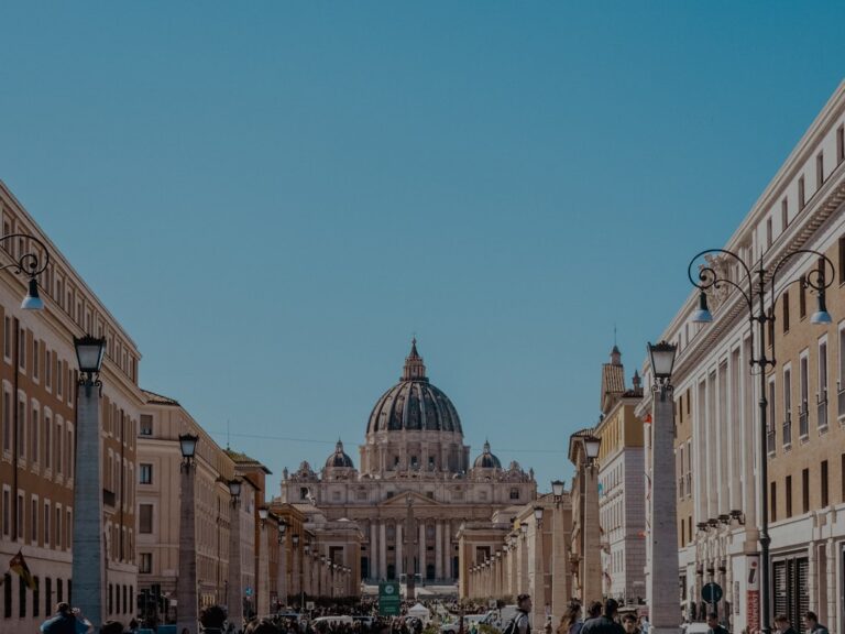 A view of st. peter's basilica in rome.